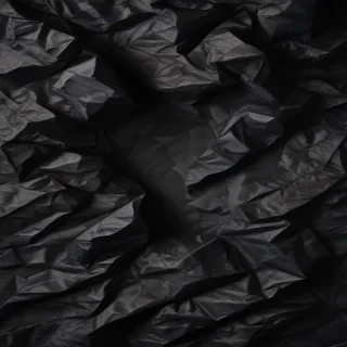 black crumpled paper