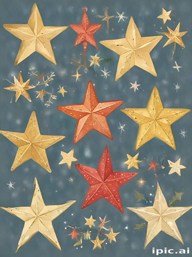 christmas stars clip art