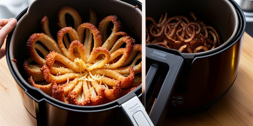 reheat blooming onion in air fryer