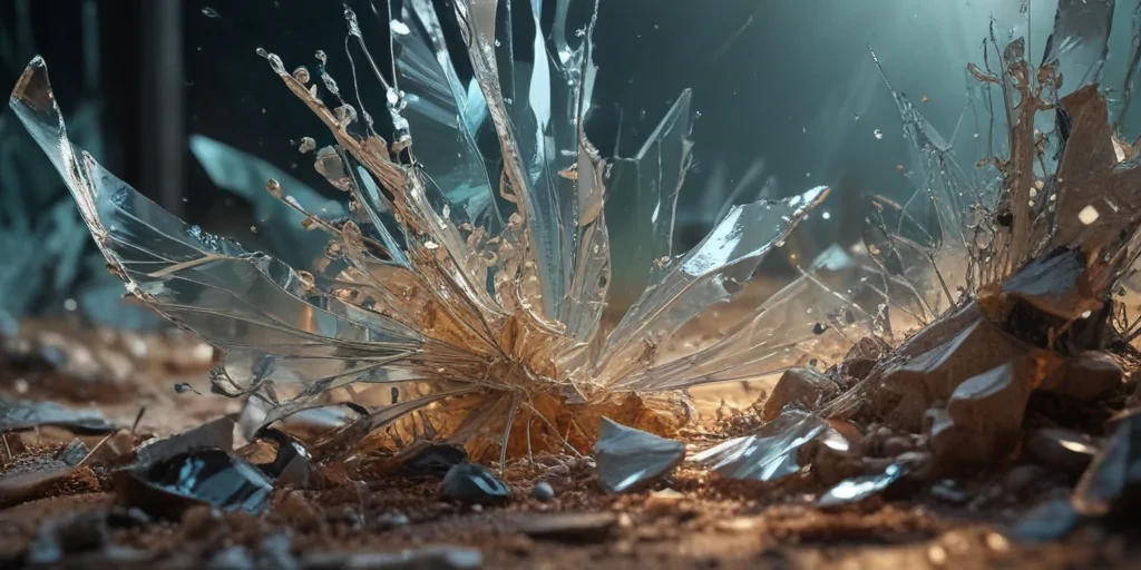 wallpaper broken glass