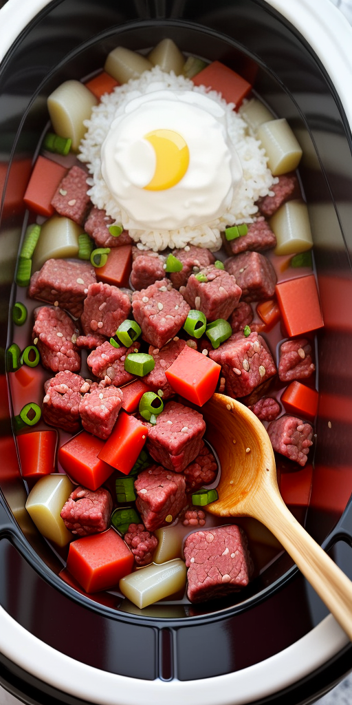 frozen ground beef in crock pot