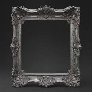 silver frame png