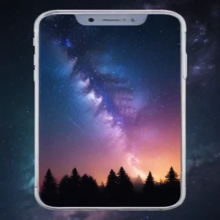 starry background iphone