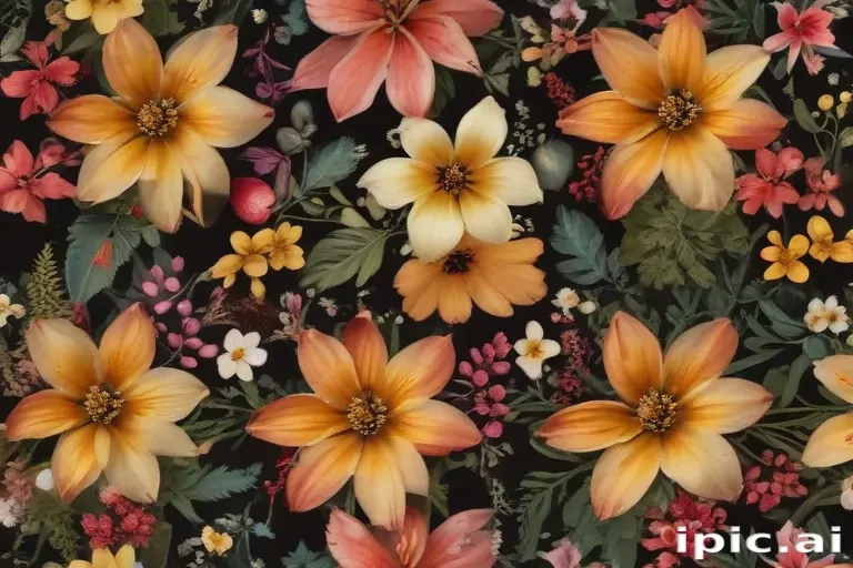 pressed flower png