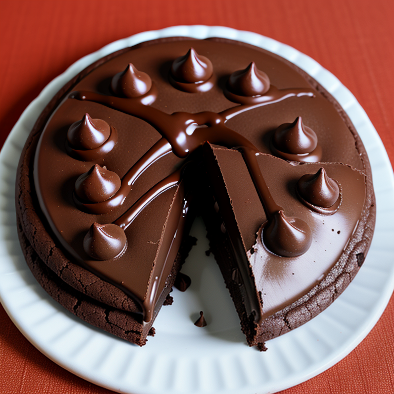 triple chocolate filled cookie with fudge filling