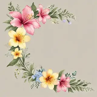 png border flower