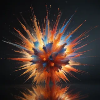 transparent explosion