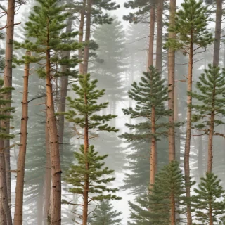 pine trees transparent background