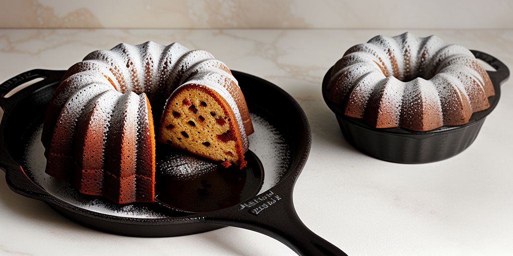 cast iron bundt cake pan