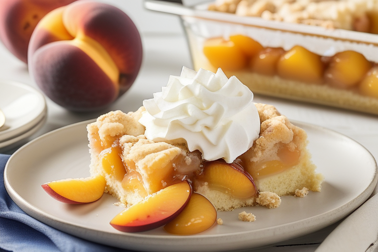 peach cobler with cake mix