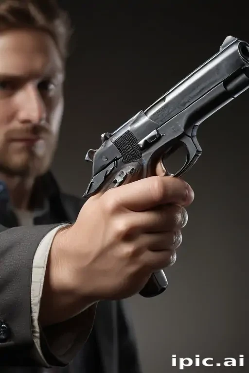 holding gun png