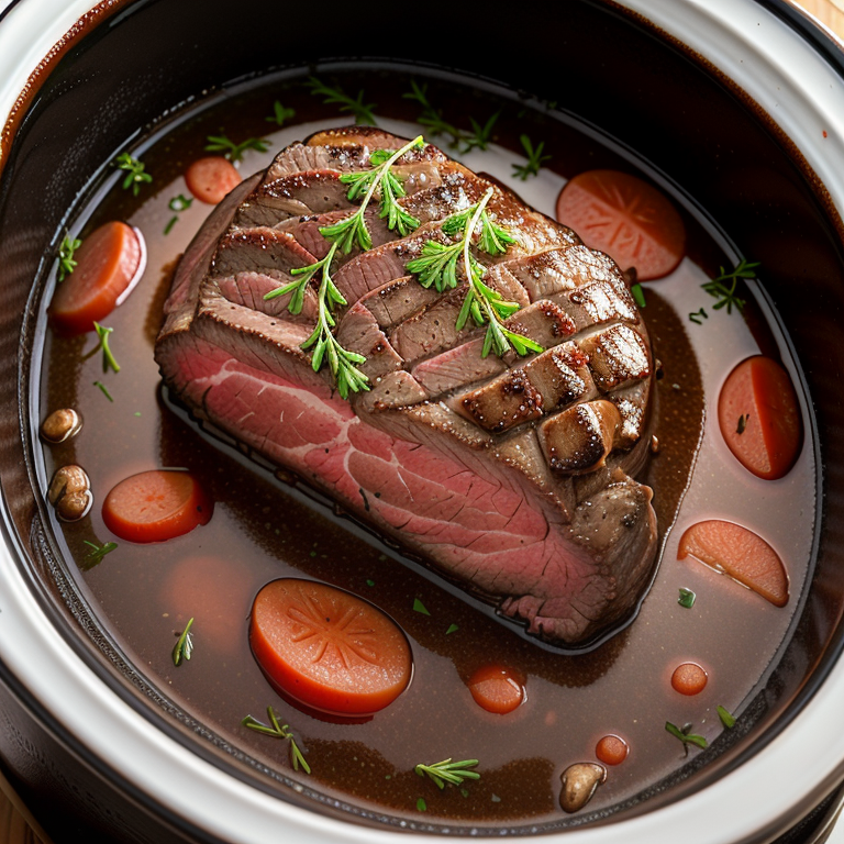 sirloin tip roast in crock pot