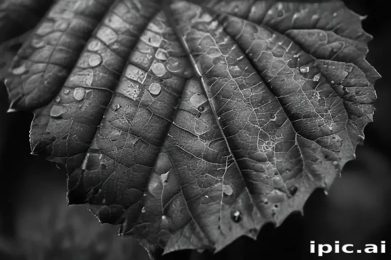 leaf images black and white