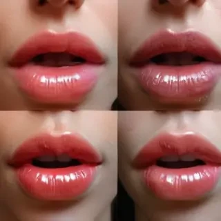 transparent lips
