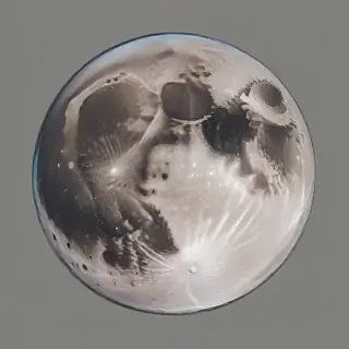 transparent moon