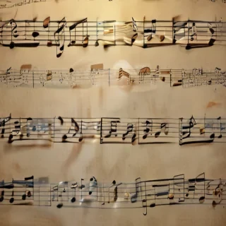music notes transparent