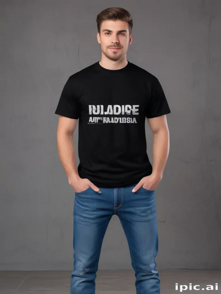 black t shirt mockup free