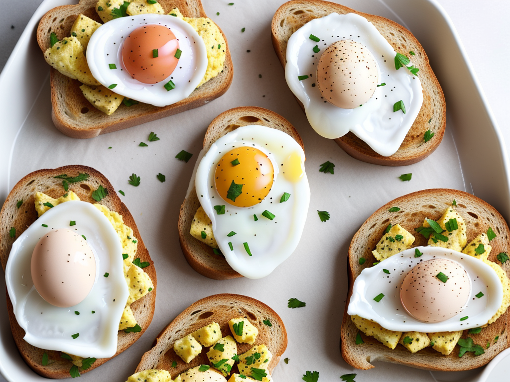 air fryer eggs on toast