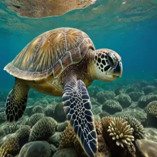 sea turtle desktop background