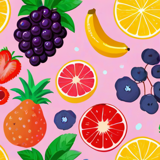 aesthetic fruit background