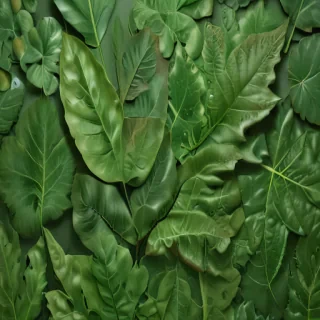green leaf design