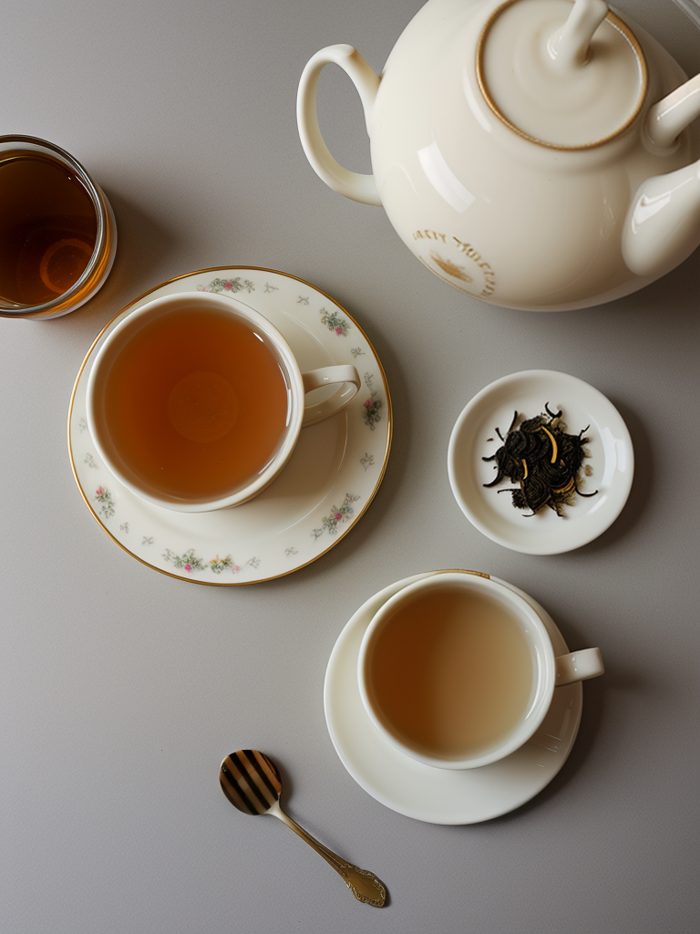 tea with milk and honey