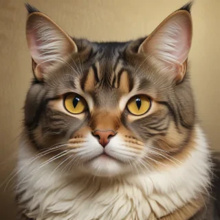 vintage cat drawing