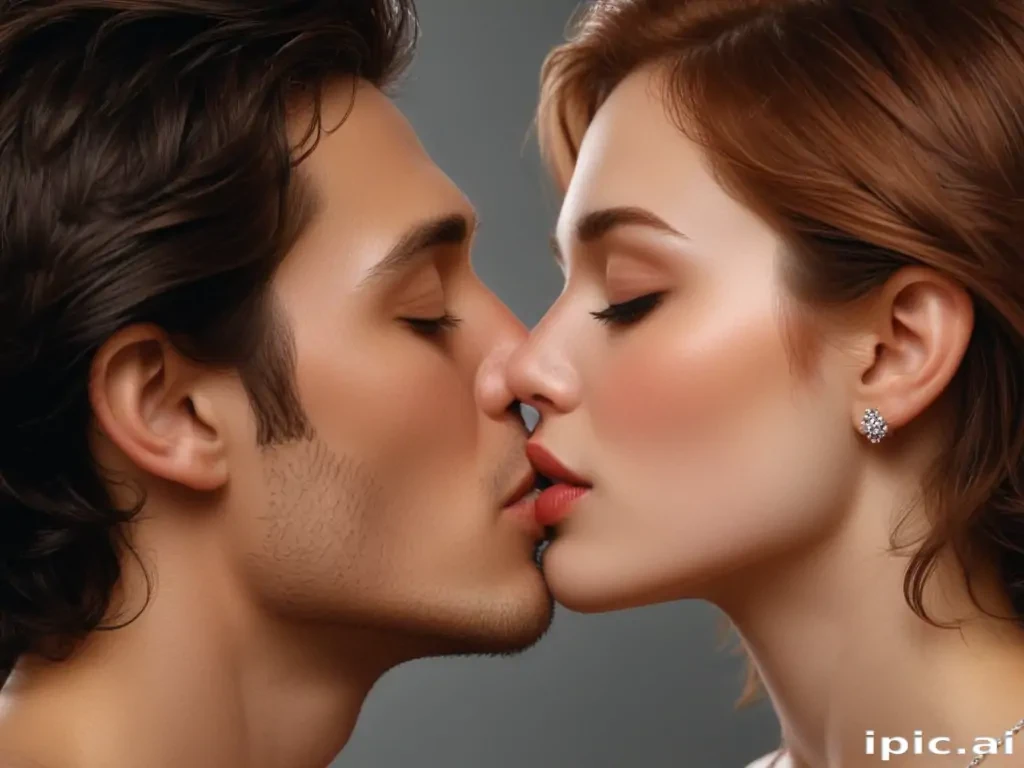 kissing png