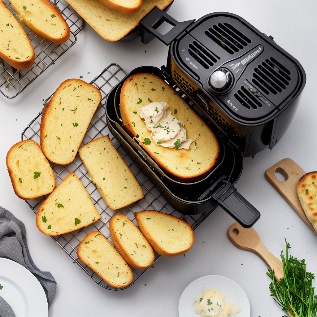 frozen garlic bread in the air fryer