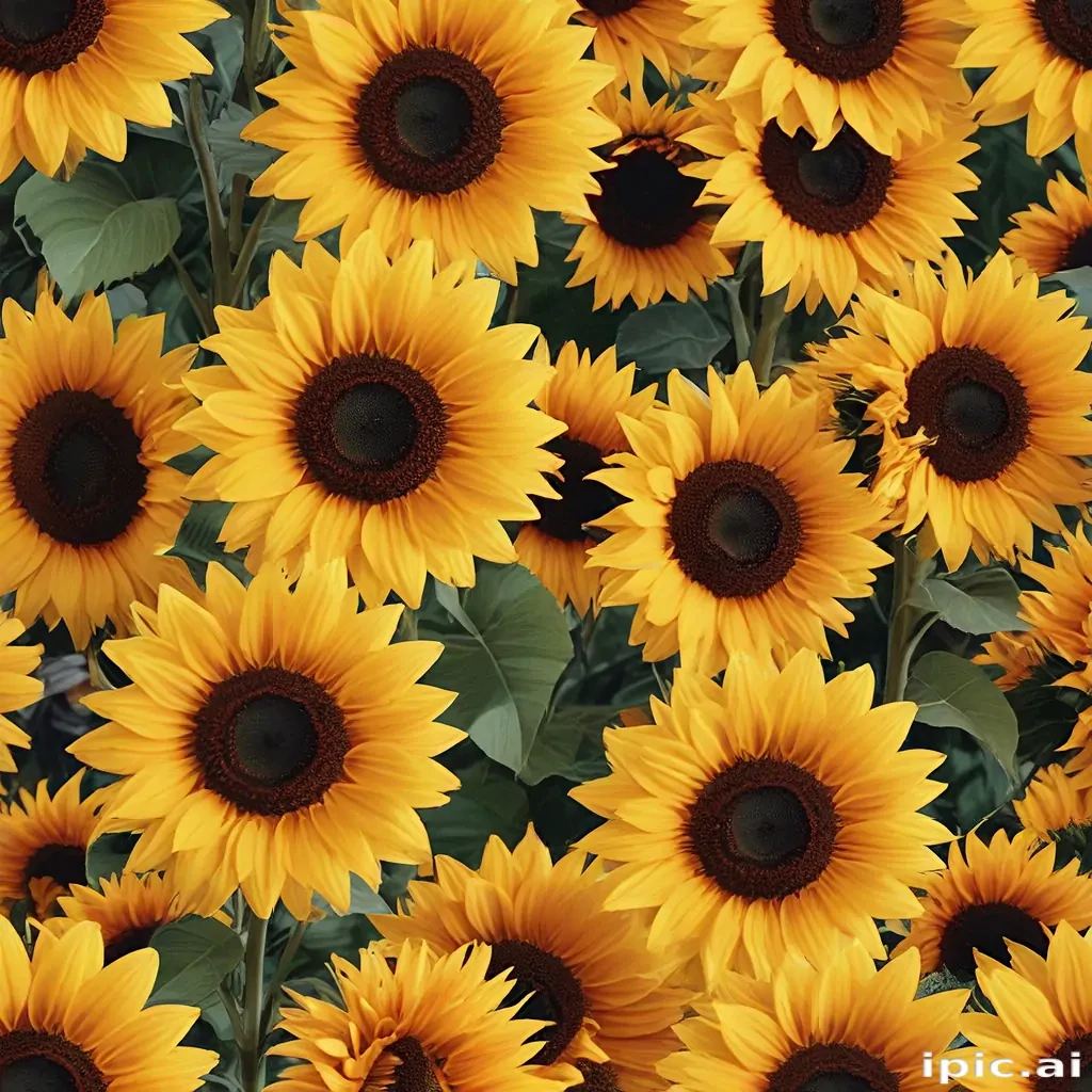 aesthetic sunflower background