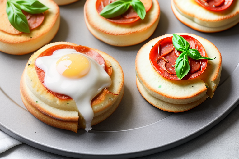 air fryer english muffin pizza