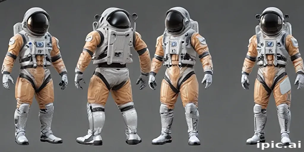 cartoon transparent astronaut suit