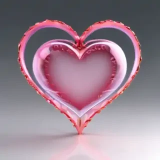pink heart clipart