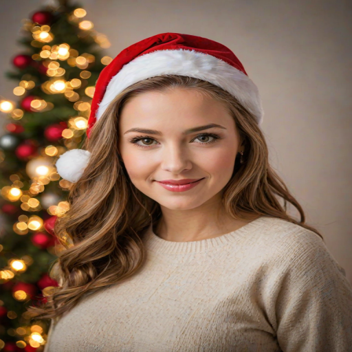 christmas background portrait