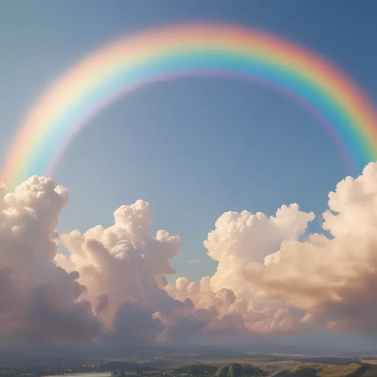 cute rainbow background