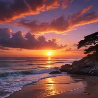 aesthetic sunset wallpaper