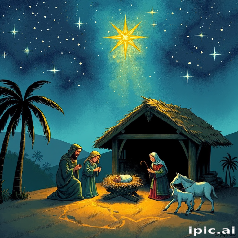 images of the manger scene