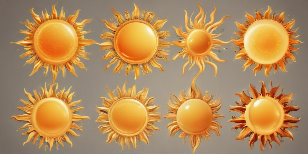 Collection of Vibrant Sun Designs Showcasing Various Artistic Styles ...