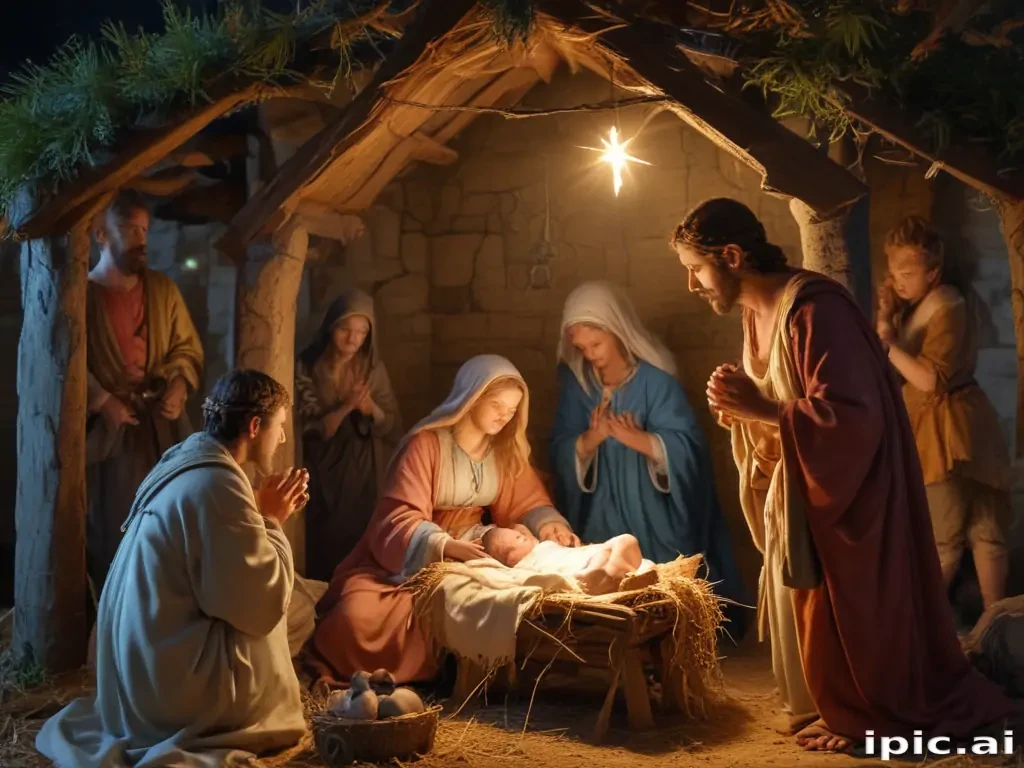 merry christmas nativity images free