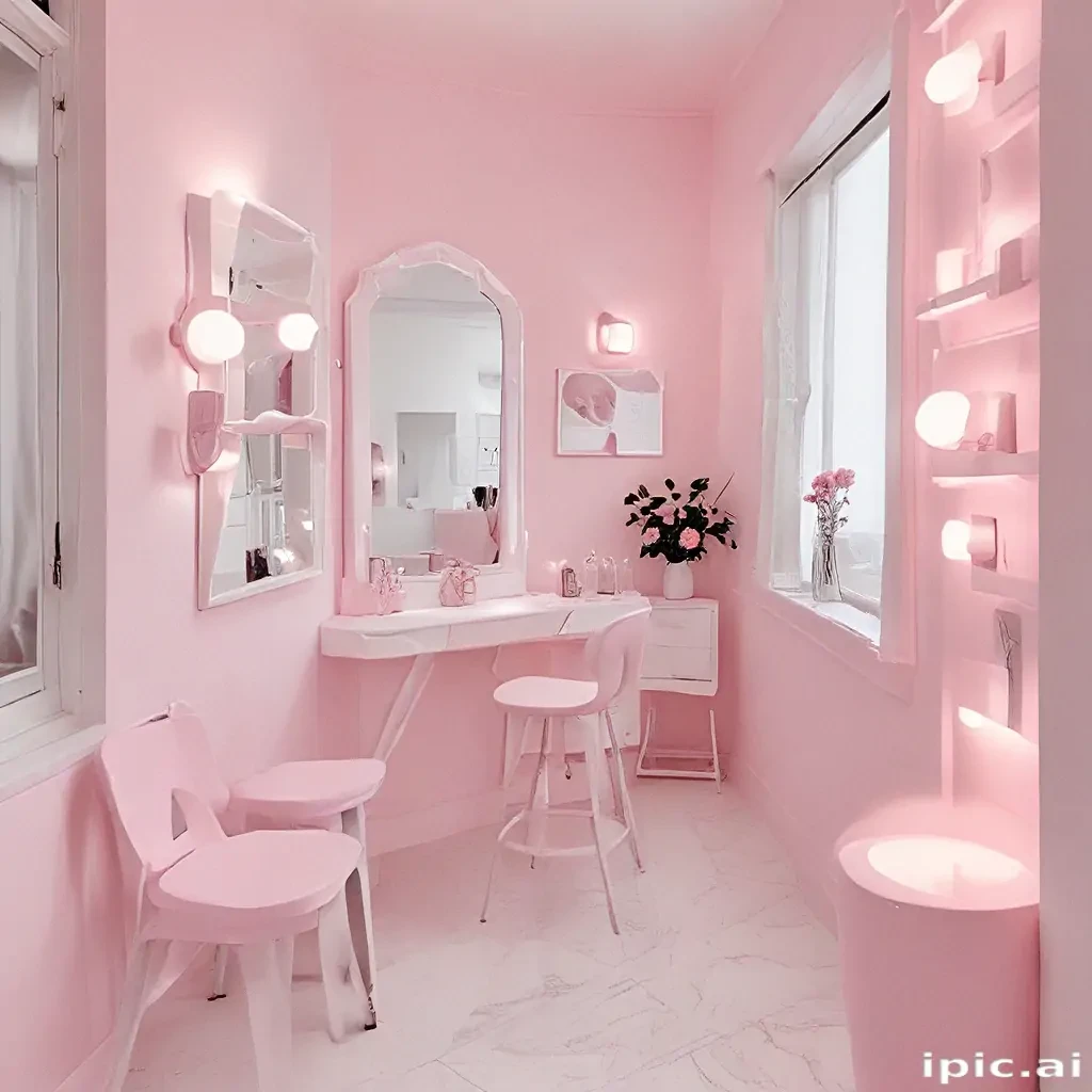 pink and white aesthetic