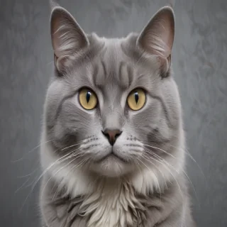 grey cat