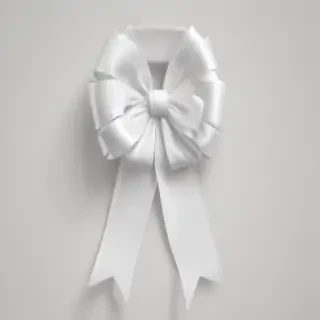 white ribbon png