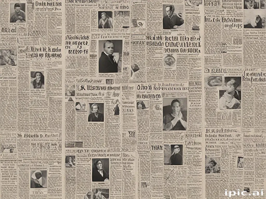 newspaper collage png