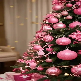 pink christmas pictures