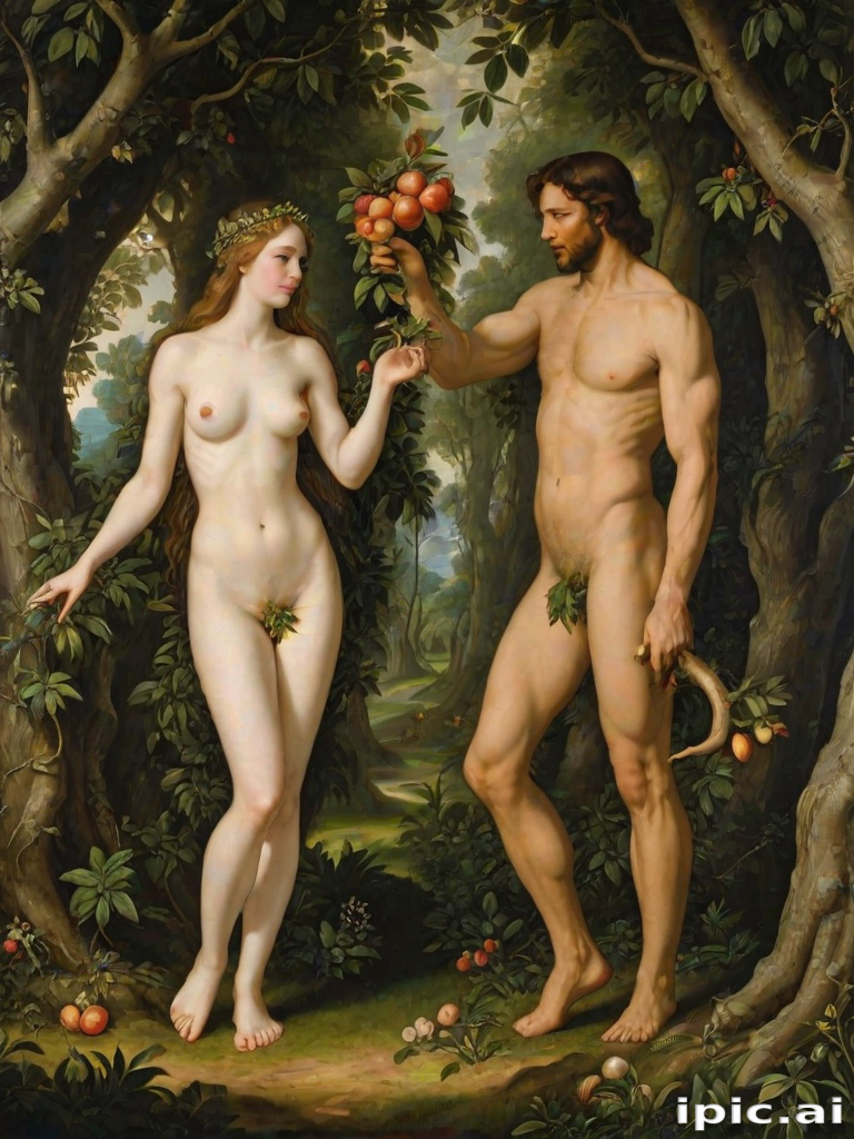 pictures of adam and eve
