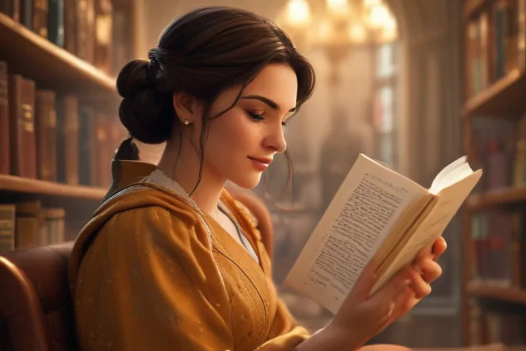 reading cartoon