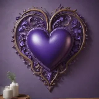 wallpaper purple heart