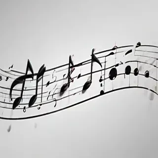 music notes transparent