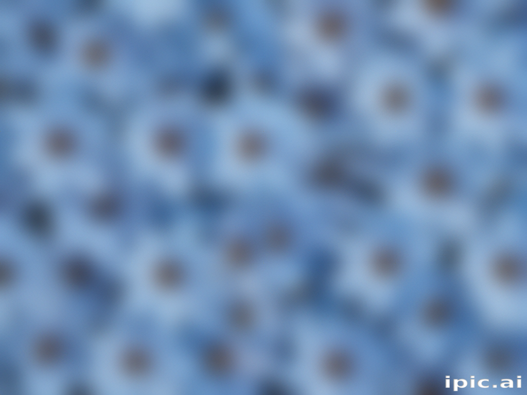 Abstract Blue Background with Soft Blur and Subtle Floral Patterns
