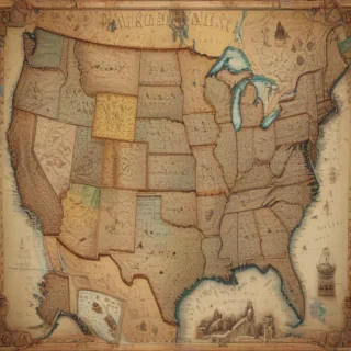 map of the us states